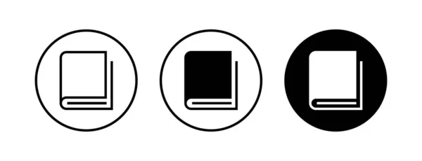 Book Icons Set Book Vector Icon — Stock Vector