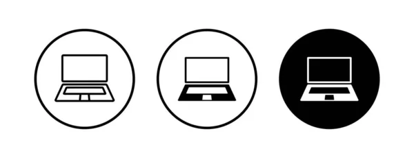 Laptop Icons Set Laptop Vector Icon — Stock Vector