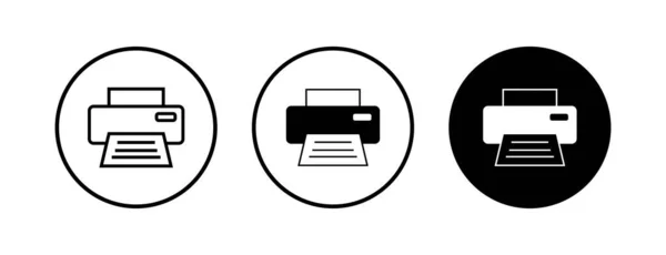 Druckersymbole Gesetzt Drucksymbol Faxvektorsymbol — Stockvektor