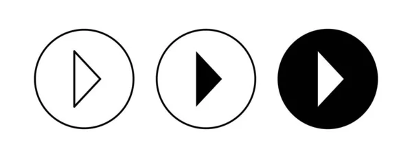 Icônes Fléchées Réglées Symbole Flèche Icône Vectorielle Flèche — Image vectorielle