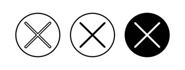 Simgeleri kapat. Simgeyi sil. sil, iptal et, çıkış sembolü