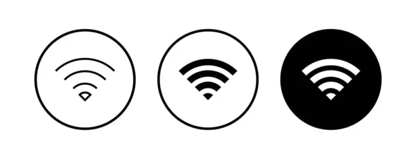 Wifi Icons Eingestellt Signalvektorsymbol Funk Und Wifi Symbol Oder Zeichen — Stockvektor