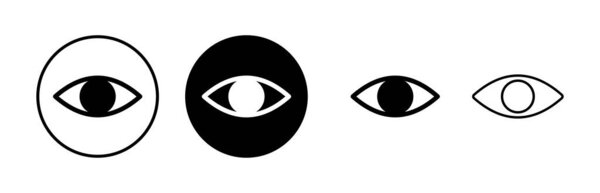 Eye icons set. Look and Vision icon. Eye vector icon