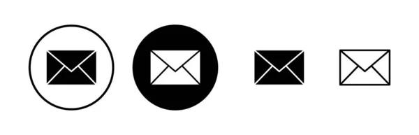 Mailsymbole Gesetzt Mail Symbol Umschlag Illustration Botschaft — Stockvektor