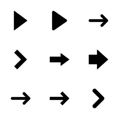 Ok simgesi vektörü beyaz arkaplanda izole edildi. Ok sembolü. Ok vektör simgesi