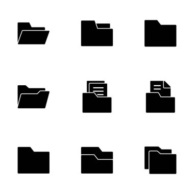 Dizin Simgesi vektörü beyaz arkaplanda izole edildi. Dizin ve belge Simgesi. simge arşivi