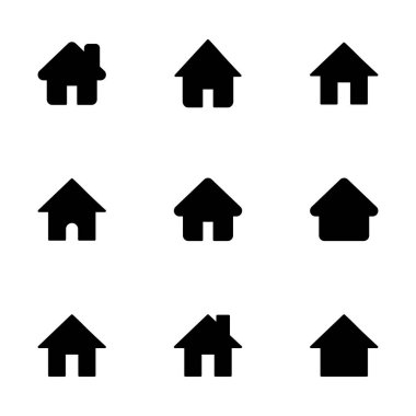 Beyaz arkaplanda ev simgesi vektörü izole edildi. Ev vektör simgesi. Adres