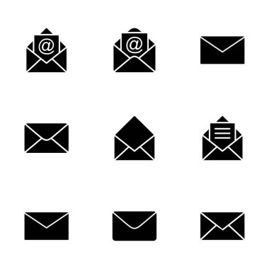 Beyaz arkaplanda posta vektör simgesi izole edildi. E- posta simgesi. Zarf çizimi. İleti