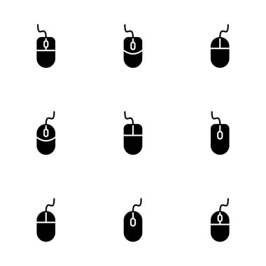 Bilgisayar Fare Simgesi vektörü beyaz arkaplanda izole edildi. Bilgisayar fare vektör simgesi