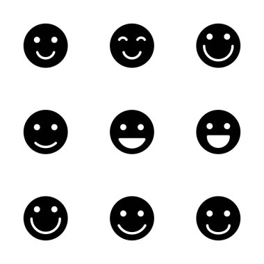 Beyaz arka planda izole edilmiş gülümse ikon vektörü. Gülümse vektör simgesi. Duygusal Simge vektörü. Emoji.