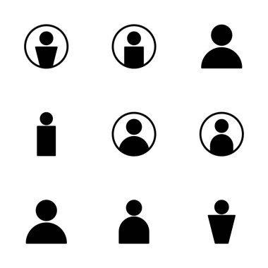 Kullanıcı Simgesi vektörü beyaz arkaplanda izole edildi. İnsan imzası. insanlar simgesi. 