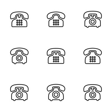 Telefon simgesi vektörü beyaz arkaplanda izole edildi. Telefon simgesi vektörü. Simge vektörünü ara.