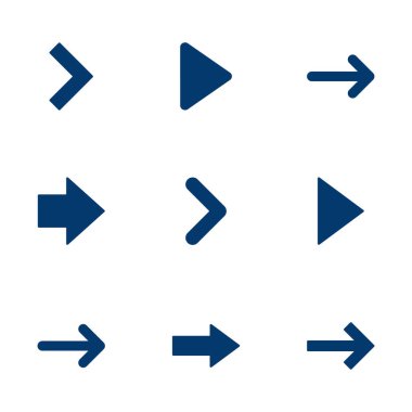 Ok simgesi vektörü beyaz arkaplanda izole edildi. Ok sembolü. Ok vektör simgesi