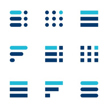 Menü Simgesi vektörü beyaz arkaplanda izole edildi. Web menü simgesi