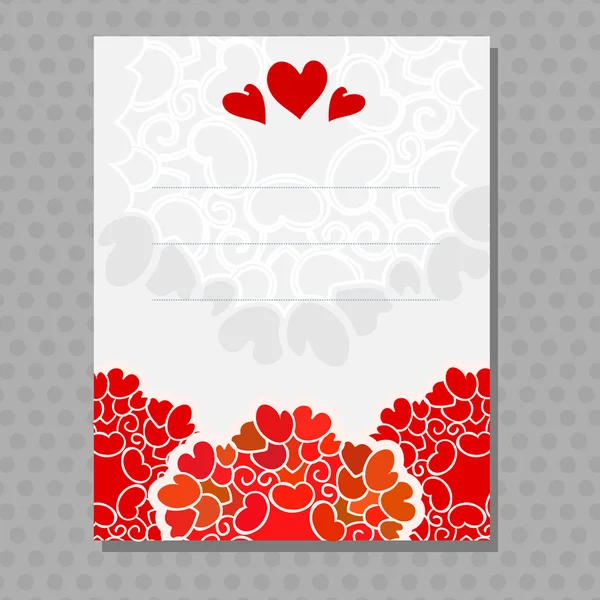 Valentine card for greetings — Stock Vector