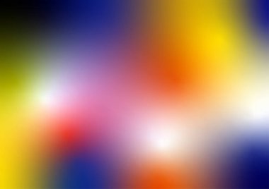 Soyut arkaplan, sarı, mavi, turuncu, pembe, kırmızı, yeşil, mor ve sırtı çok renkli. Vektör illüstrasyonu bulanıklaştı. Grafik tasarım pankartı veya poster arkaplanı kavramı.