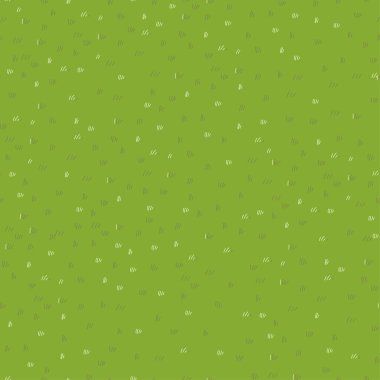 Çimenler yazın pürüzsüz, vektör karikatür doğa yeşil alan dokusu, baharda şirin çayır, yerde desen yaz çimeni, dört mevsim boyunca sonsuz mevsim, doğal soyut arka plan