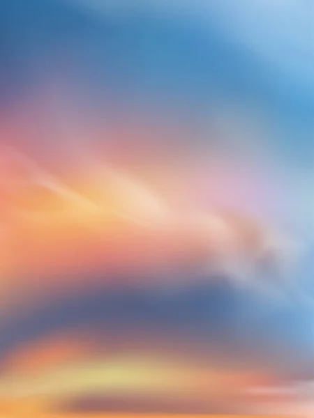 Утреннее Небо Белыми Облаками Красочным Небом Вертикальный Пейзаж Весеннего Неба — стоковый вектор