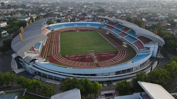 Luftaufnahme Die Pracht Des Mandala Krida Stadions Das Der Stolz — Stockfoto