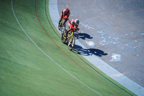 Индонезийские Спортсмены Парациклу Готовятся Следующей Гонке Велодроме Manahan Solo Соло — стоковое фото
