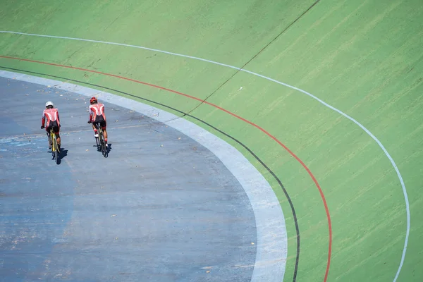 Ινδονήσιοι Αθλητές Ποδηλασίας Προπονούνται Για Προετοιμαστούν Για Τον Επόμενο Αγώνα — Φωτογραφία Αρχείου