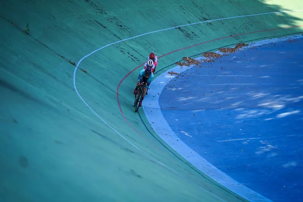 Indonéští Parašutisté Připravují Další Závod Velodromu Manahan Solo Solo Indonésie — Stock fotografie