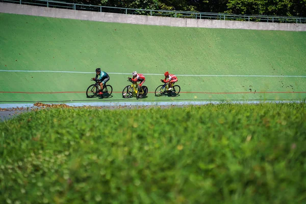 Indonesische Paracycling Atleten Trainen Zich Voor Bereiden Volgende Race Het — Stockfoto