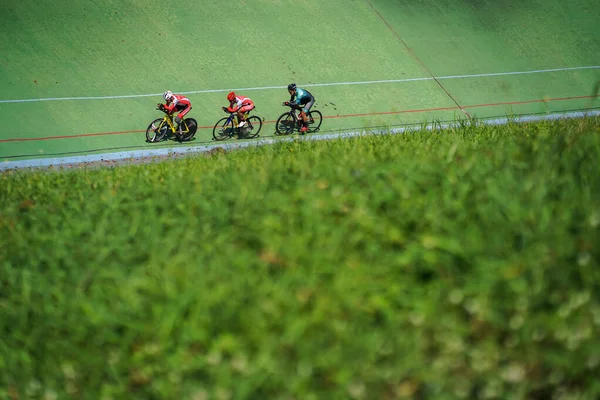 Indonesische Paracycling Athleten Trainieren Sich Auf Das Nächste Rennen Velodrom — Stockfoto