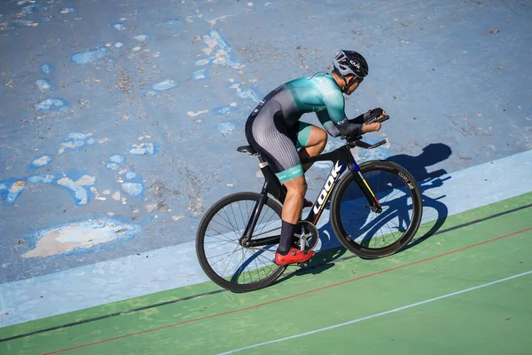 Les Athlètes Indonésiens Paracyclisme Entraînent Pour Préparer Prochaine Course Velodrome — Photo