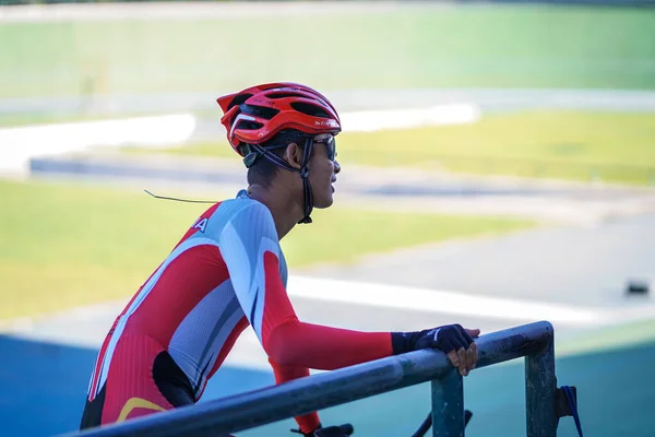 Pradana Diwan Fiar Athlète Indonésienne Paracyclisme Entraîne Pour Préparer Prochaine — Photo