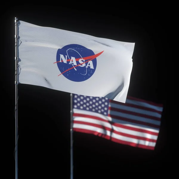 美国纽约州，2020年10月25日：美国宇航局宣布对月球的新发现 — 图库照片