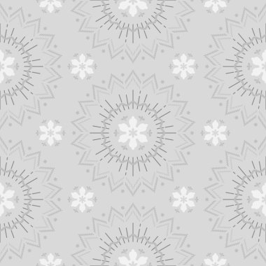 Yerli çiçeklerin dikeni yok. Mavi çiçekler arka planda. Stok illüstrasyonu