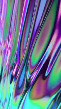 Neon akan sıvı dalgalar soyut arkaplan. Kusursuz döngü. Yanardöner etkisi