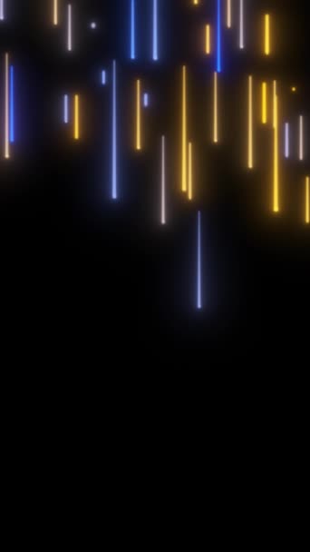 Animação retrô de listras brilhantes. Abstrato linhas de néon fundo de design de movimento — Vídeo de Stock