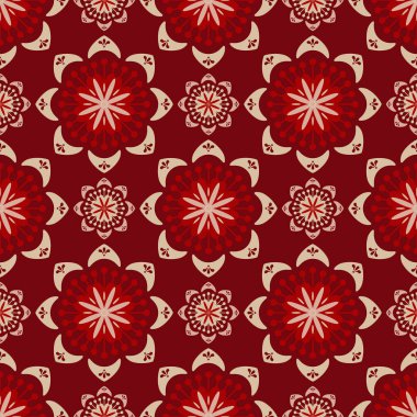 Renkli etnik çiçek süsü. Çiçekli, yerli, pürüzsüz desen