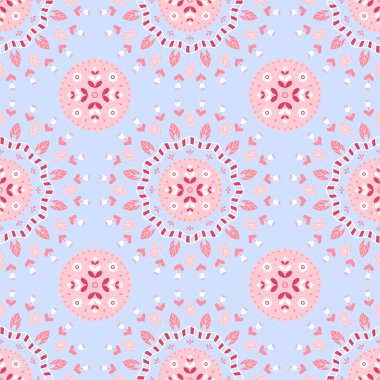 Çiçekli doğu deseni. Asya tarzı kusursuz bir arka plan. Yazdırma