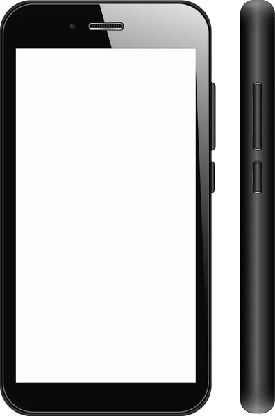 gerçekçi siyah akıllı telefon vektör grafikleri