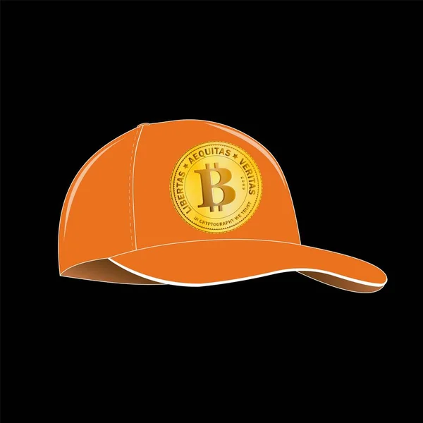 beysbol şapkası leiba bitcoin vektörü