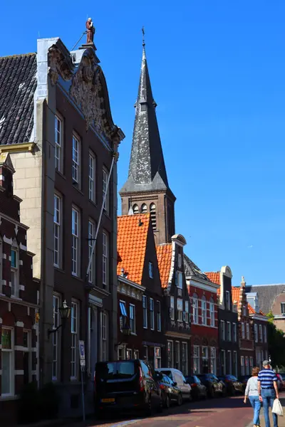 Monnickendam Holanda Norte Países Baixos Ruas Bonitas Cidade Holandesa Casas — Fotografia de Stock