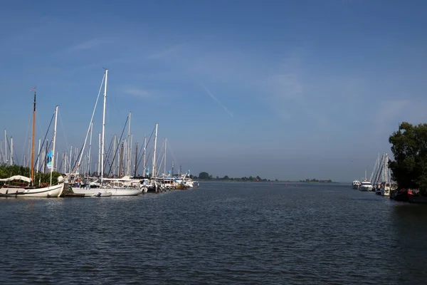 Baie Mer Avec Yachts Voiliers Sur Eau Eau Mer Bleue — Photo