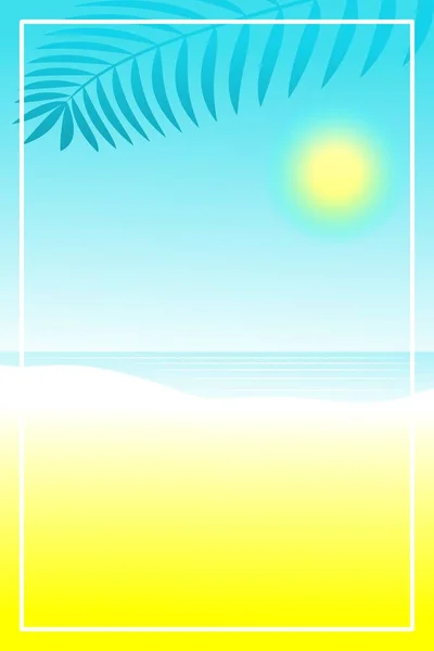 Vacances d'été fond — Image vectorielle