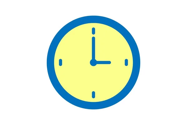 Icono Del Reloj Signo Lineal Vectorial Símbolo Logotipo Del Reloj — Archivo Imágenes Vectoriales