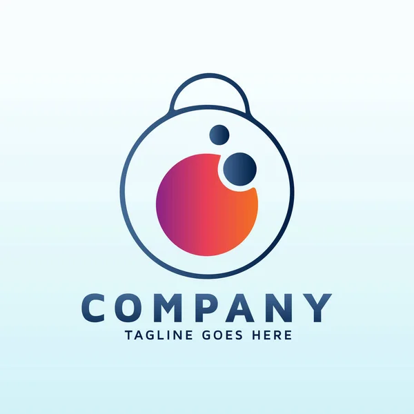 Lave Logo Design Avec Icône Gymnase Fitness — Image vectorielle