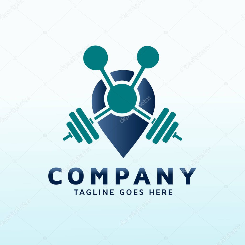 Hydration Specialists fitness icon vector logo design