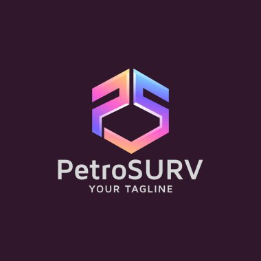 Harf PS Modern logo tasarımı.