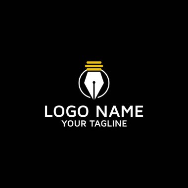 Öğrenme ve eğitim vektör logosu tasarımı