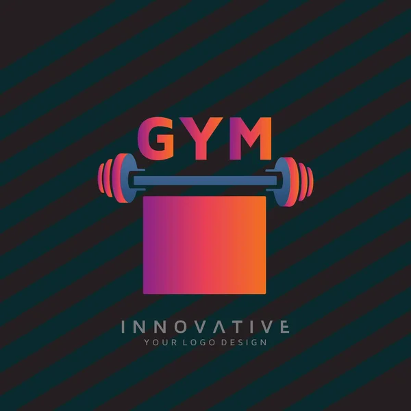 Λογότυπο Για Fitness Center Εικονίδιο Dumbbell Εικονική Crossfit Και Fitness — Διανυσματικό Αρχείο