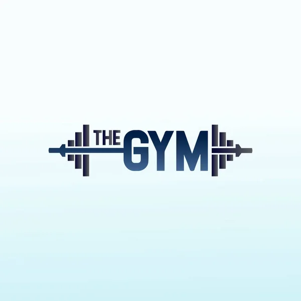 Σχεδιασμός Λογότυπο Γυμναστήριο Fitness Εικονίδιο Dumbbell Πρότυπο Σχεδιασμού Λογότυπου Διανύσματος — Διανυσματικό Αρχείο