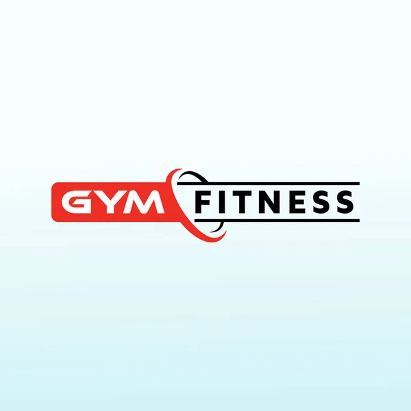 帐户和财务矢量健康标志设计 哑铃图标 Fitness Logo股票矢量图解 Gym Logo矢量艺术和图形 — 图库矢量图片