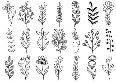 0328 elle çizilmiş çiçek karalaması